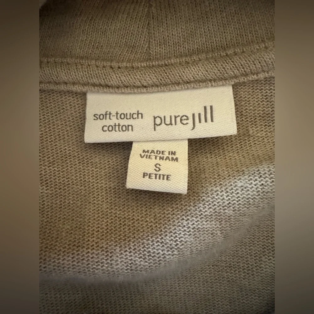 Purejill Soft Touch Cotton Taupe Dress - Size SP - 35” in Length - Picture 3 of 4